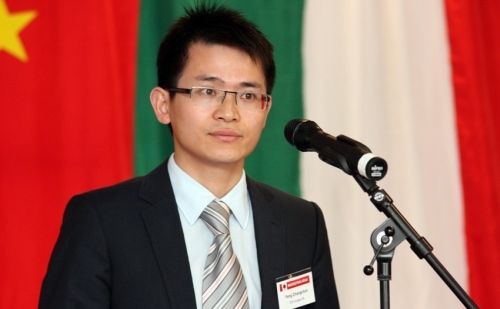 Yang Changchun, a ZTE Hungary Kft. ügyvezető igazgatójának beszéde a ChinaCham konferencián