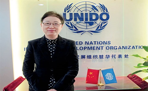 Az ENSZ Iparfejlesztési Szervezetének képviselője Liang Dan az Új Selyemút programot ismerteti