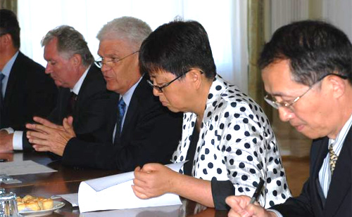 Anhui tortomány üzleti delegációja látogatott Szolnokra