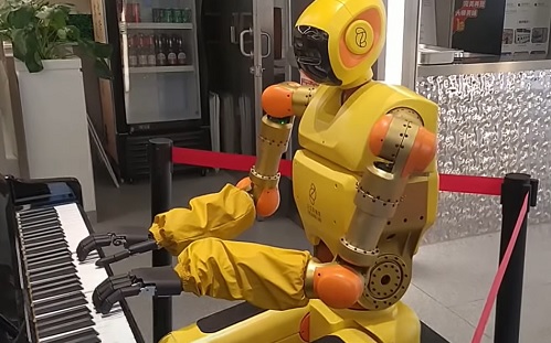 Robotzongoristát alkalmaz egy kínai étterem